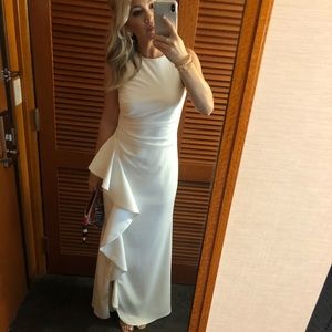 Long white formal dress